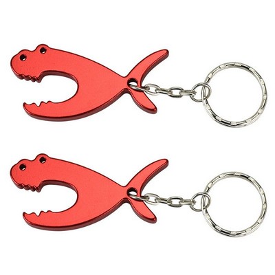 Shark Fish Shape Bottle Opener Keychain