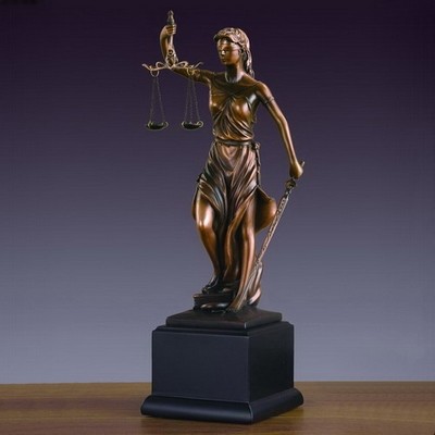 Lady Justice Trophy (4"x13.5")