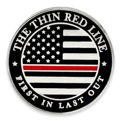 Thin Red Line Lapel Pin