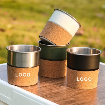 Camping Coffee Mugs 300Ml with Insulated Sleeve