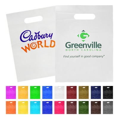 Die Cut Plastic Handle Bag (12" x 16" )