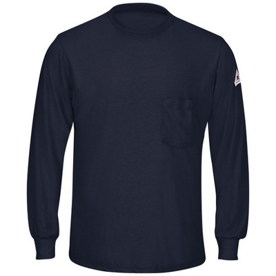 Bulwark® Men's Long Sleeve Lightweight Knit T-Shirt - Navy Blue