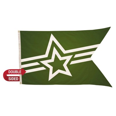 3' x 5' Polyester Guidon Flag Double-Sided