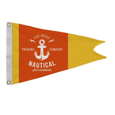 16" x 24" Polyester Burgee Flag Single-Sided