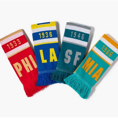 Football World Cup Fans Knitted Scarf Custom