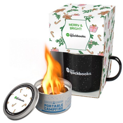 Promo Revolution - 16 Oz. Camping Mug with Portable Campfire