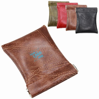 Unisex Faux Leather Coin Wallet