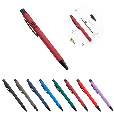 Aluminum Rod Pen Press Ballpoint Pen Signature Pen