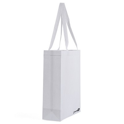 White Non Woven Grocery Tote Bag