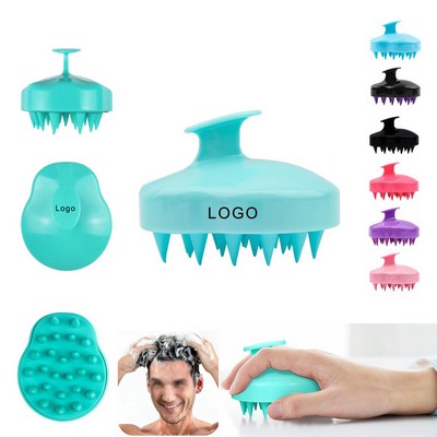 Shampoo Massager Brush With Silicone Bristles