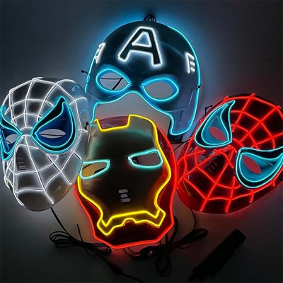 Marvel Super Heroes E.L. LED Luminous Light Up Mask