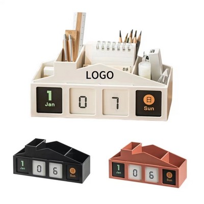 Pen Holders For Desk Cute Desktop Calendar Monthly Glance