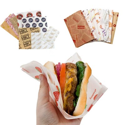 Custom Sandwich Wrapping Paper/Hamburger Paper/Tray Paper