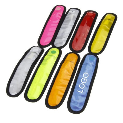 =6 1/2"x1 3/5" PVC Adjustable High Visibility LED Light Up Reflective Safety Armband (MOQ 50PCS)