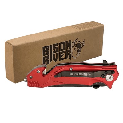 Bison River 4.5" Red Rescue Knife