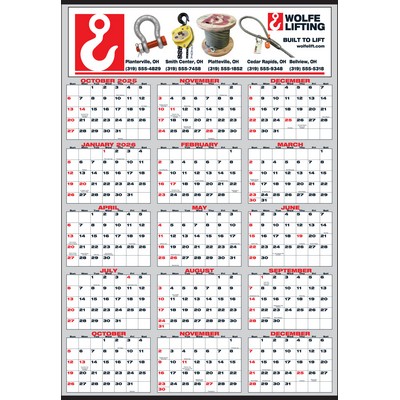 15-Month Full-Color Year-In-View® Calendar