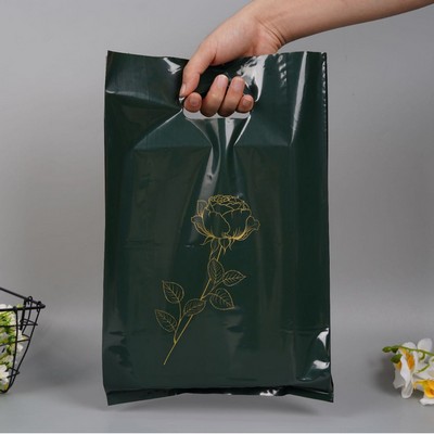 5.9"x11.8" 2.4mil Merchandise Bags with Die Cut Handles for Boutique Bag Shopping Cloth Bags