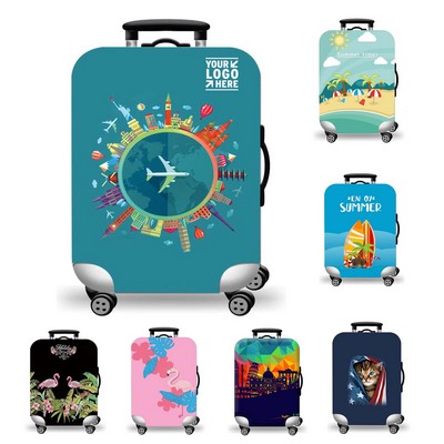 Elastic Double-sided Opening Washable Travel Luggage Cover