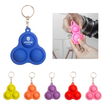 Pop 3 Bubbles Keychain