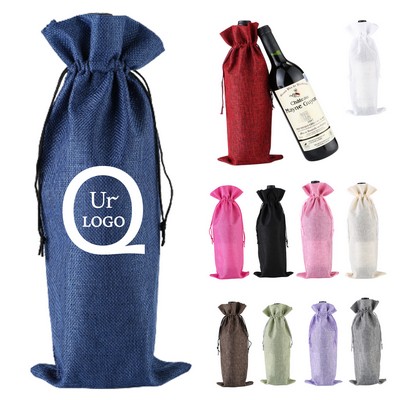 Linen Wine Bag