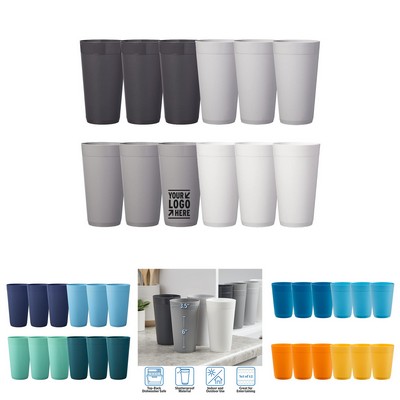 20 oz Unbreakable Plastic Stackable Water Cups