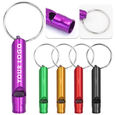 Metal Whistle Keychain