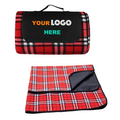 Picnic Mat Red Plaid - 59" x 51"