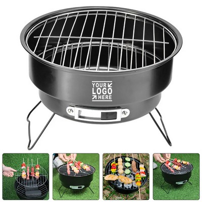 Portable BBQ Grill with Built-In Cooler