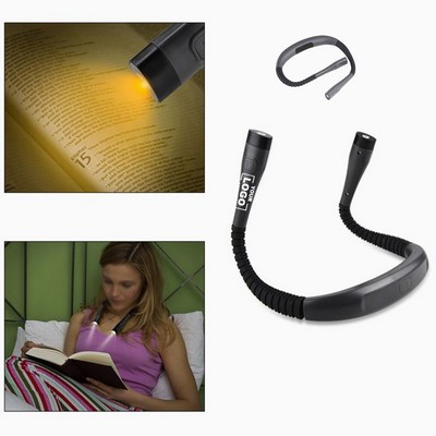 Hands-Free LED Neck Reading Light with Flexible Arms