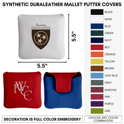 Leather Golf Mallet Putter Cover