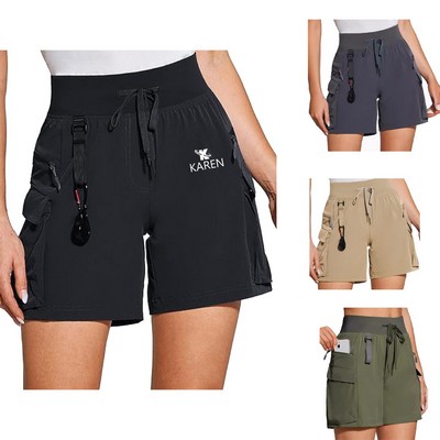 Breathable Womens Quick-Dry Cargo Shorts