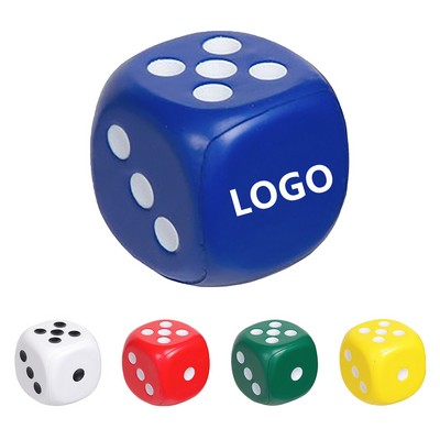 Large Dice Stress Ball 2.36 Inches Foam Dice Squishies Toys