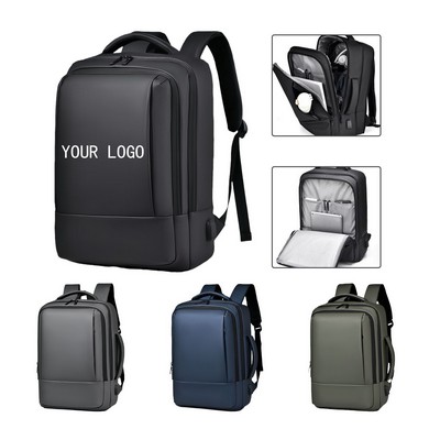 PU Travel Expandable Laptop Backpack