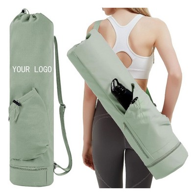 Yoga Mat Bag with Water Bottle & Wet Pocket