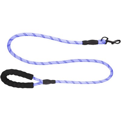 High-Vis Corded Rope Leash with Snap Carabiner and Loop Handle