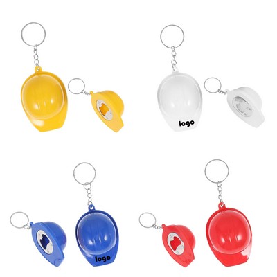 Helmet Keychain With Bottle Opener