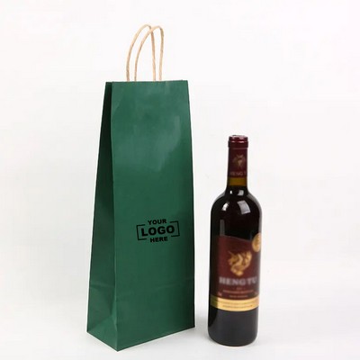 Brown Paper Wine Gift Bag