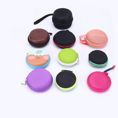 Compact Macaron Coin And Earphone Storage Case