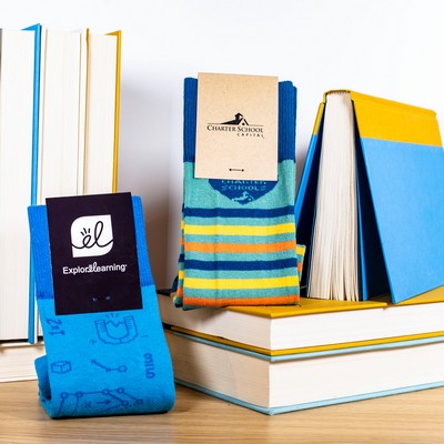 Synthetic Blend Book Club Socks - Read in Comfort with Literary Feet - American Made