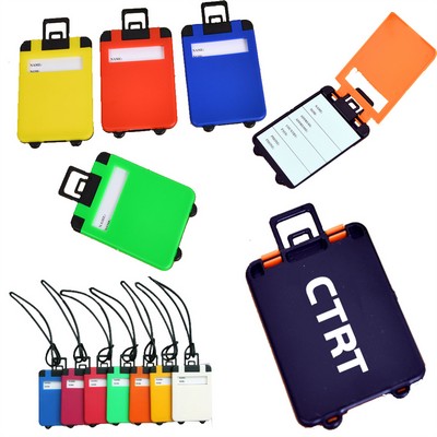 Plastic Luggage Tags with The Shape Of A Suitcase