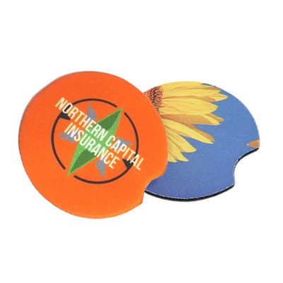 Custom Sublimated Neoprene Car Coaster 2 3/4"