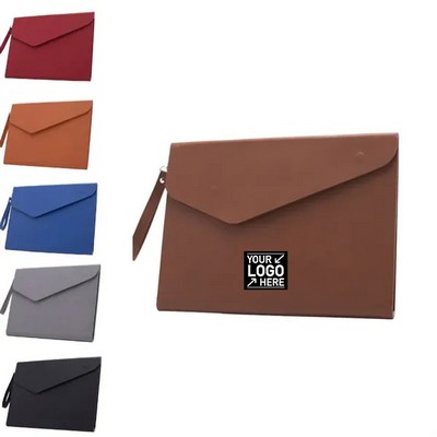 PU Leather A4 File Folder with Handle