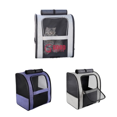 Large Capacity Pet Backpack Outside Cage Portable Soulder