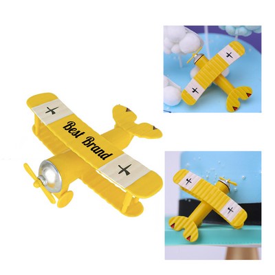 Compact Plastic Airplane Model Toy