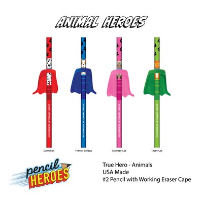 Pencil Heroes® - Animal Series - Individually Bagged Assembled