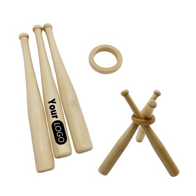 6"L Mini Baseball Bat 3 PCS Per Set