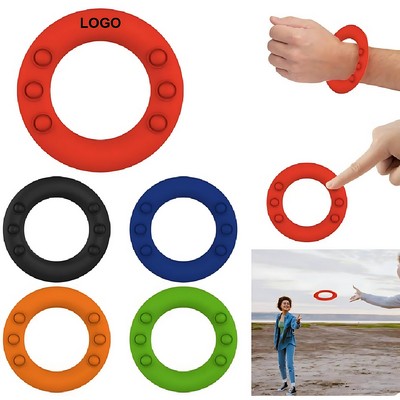 Silicone Wristband Push Pop Flying Disc