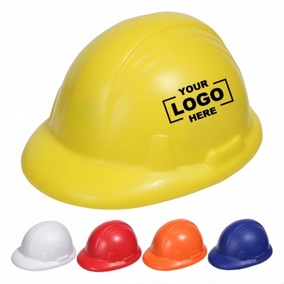 PU Foam Safety Helmet Shaped Stress Reliever