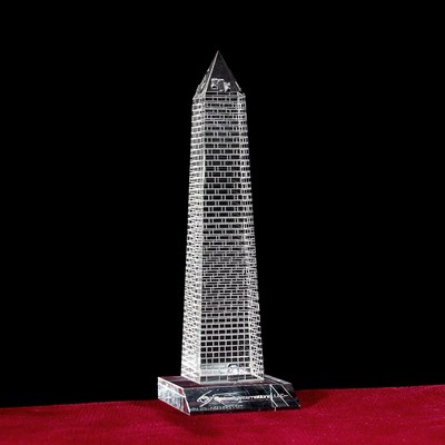 Crystal Washington Monument Sculpture (6"x2")