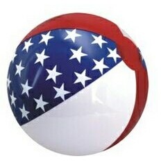 6" Inflatable Patriotic Star Beach Ball